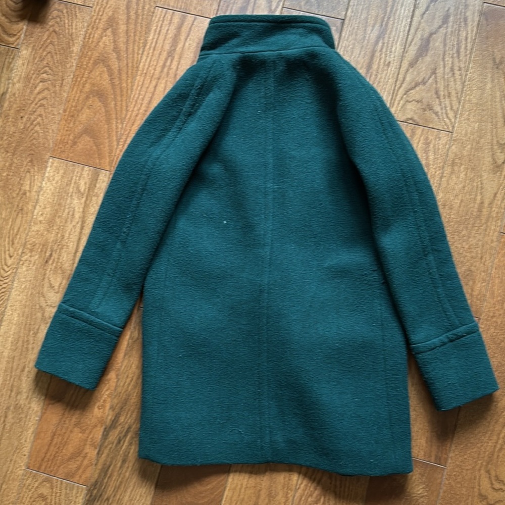 J. Crew - City Coat - Cocoon, Wool Blend, Deep Forest Green - Picture 6 of 6